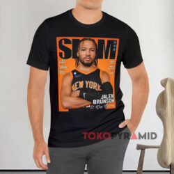 Jalen Brunson Knicks Slam Magazine Black T shirt