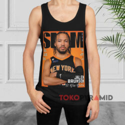 Jalen Brunson Knicks Slam Magazine Shirt 2 Jalen Brunson Knicks Slam Magazine Black Tank Top