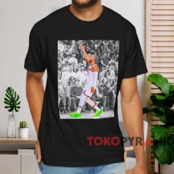 Jalen Brunson Last Four Games New York Knicks On His Back T shirt Black T shirt