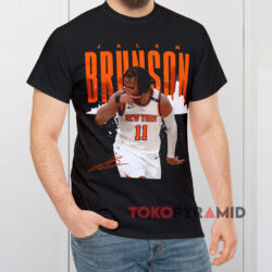 Jalen Brunson New York Knicks Signature Black T shirt