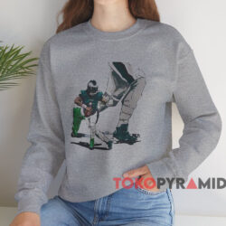 Jalen Hurts Philadelphia Eagles Art Shirt 3 Jalen Hurts Philadelphia Eagles Art Shirt Grey Sweatshirt
