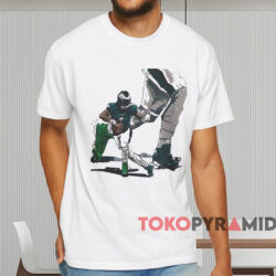 Jalen Hurts Philadelphia Eagles Art Shirt White T shirt