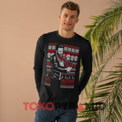 James Franco Selfie Christmas Sweatshirt 4 James Franco Selfie Christmas Black Long sleeved