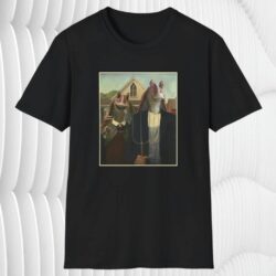 Jar Jar Binks American Gothic Shirt Black T shirt