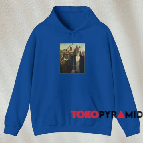Jar Jar Binks American Gothic Shirt Blue Hoodie Jar Jar Binks American Gothic Shirt Blue Hoodie