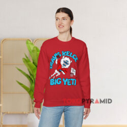 Jason Kelce New Heights Travis Kelce Big Yeti Red Sweatshirt