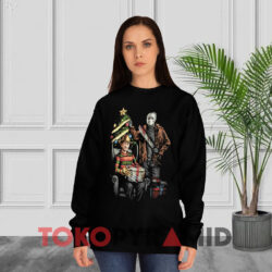 Jason Voorhees Vs Freddy Krueger Christmas Black Sweatshirt