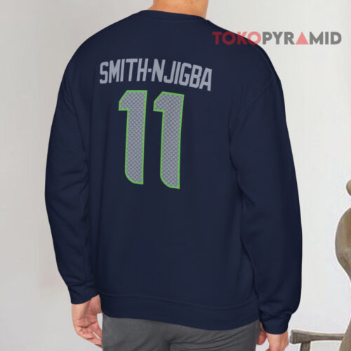 Jaxon Smith njigba Seattle Seahawks Fanatics Super Bowl Lx Sweatshirt Back