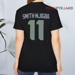 Jaxon Smith njigba Seattle Seahawks Fanatics Super Bowl Lx T shirt Back