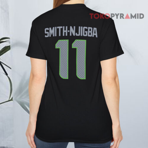 Jaxon Smith njigba Seattle Seahawks Fanatics Super Bowl Lx T shirt Back