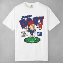 Jaxson Dart New York Giants Caricature T shirt