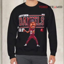 Jayden Daniels QB Washington Cartoon Shirt 3 Jayden Daniels Qb Washington Cartoon Sweatshirt
