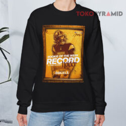 Jayden Daniels Rookie Of The Week Record 10 Time Winner Washington Commanders Poster 2024 Shirt 3 Jayden Daniels Rookie Of The Week Record 10 Time Winner Holder Washington Commanders Nfl Signature Poster 2024 Sweatshirt