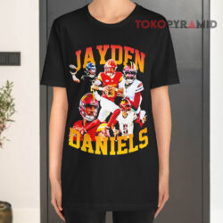 Jayden Daniels Washington Commanders Black T shirt