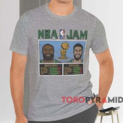 Jayson Tatum And Jaylen Brown Boston Celtics 2024 Nba Finals Champions Shirt Grey T shirt