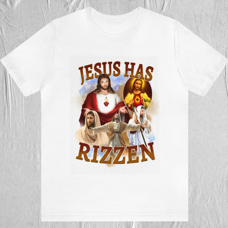 Jesus Has Rizzen T-shirt - TokoPyramid