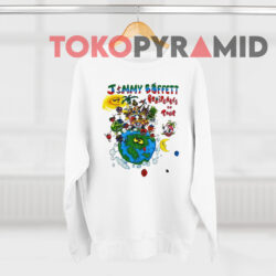 Jimmy Buffett Fruitcakes On Tour White Sweatshirt