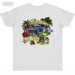 Jimmy Buffett Margaritaville 20th Anniversary Double Sided T-shirt 7 Jimmy Buffett Margaritaville 20th Anniversary Double Sided T shirt Front