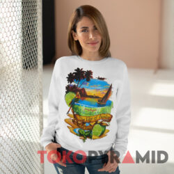 Jimmy Buffett On The Edge Of Paradise Las Vegas White Sweatshirt