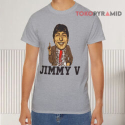 Jimmy V Nc State Basketball Grey T shirt
