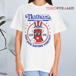 Joey Chestnut Nathan Hot Dog Eating Contest 2025 White T shirt