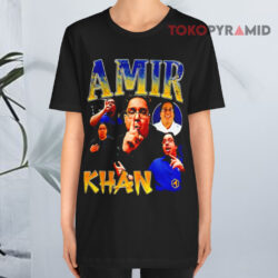 John Fanta Amir Khan Retro Black T shirt