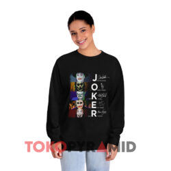 Joker All Version Signature Shirt 4 Joker All Version Signature Black Long sleeved