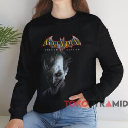 Joker Batman Arkham Asylum T-shirt 3 Joker Batman Arkham Asylum T shirt Black Sweatshirt