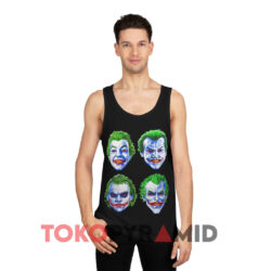 Joker Faces Of Insanity Shirt 2 Joker Faces Of Insanity Black Tank Top