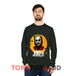 Joker Happy Halloween Shirt 4 Joker Happy Halloween Black Long sleeved
