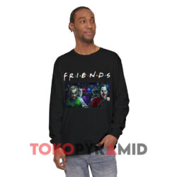 Joker In Car Friends Halloween Shirt 3 Joker In Car Friends Halloween Black Long sleeved