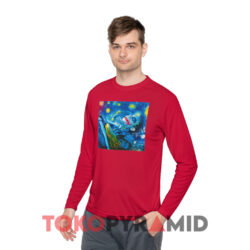 Joker Starry Night Art Shirt 2 Joker Starry Night Art Red Long sleeved
