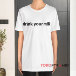 Jonathan Bailey Drink Your Milk Shirt 1 Jonathan Bailey Drink Your Milk White T shirt