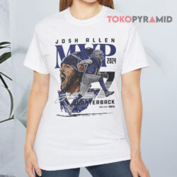 Josh Allen Mvp Quarterback Signature Nfl White T shirt