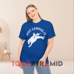 Just Ledoux It Cowboy Whiskey Wine Lover Blue T shirt