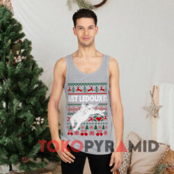 Just Ledoux It Ugly Christmas Grey Tank Top