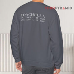 Justin Bieber Coachella 2026 Festival Merchandise Swag Sweatshirt Back