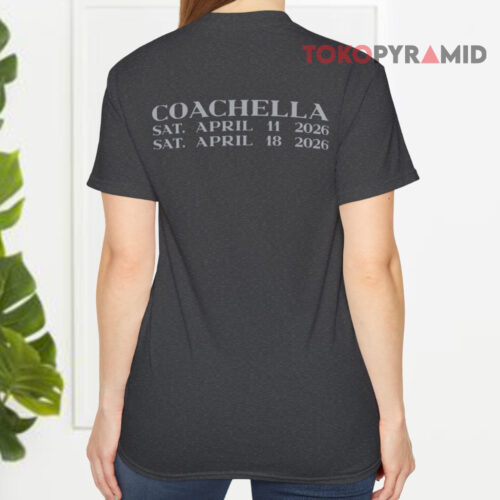 Justin Bieber Coachella 2026 Festival Merchandise Swag T shirt Back