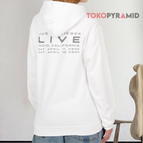 Justin Bieber Coachella 2026 Merch Live In Indio California Hoodie