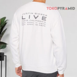 Justin Bieber Coachella 2026 Merch Live In Indio California Sweatshirt