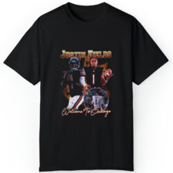 Justin Fields Welcome To Chicago Bears T-shirt 5 Justin Fields Welcome To Chicago Bears T shirt