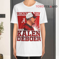 Kalen Deboer Alabama Winner Win White T shirt