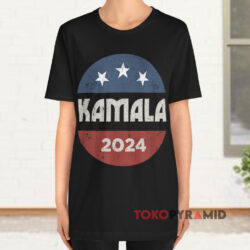 Kamala Harris 2024 For President Campaign Black T shirt