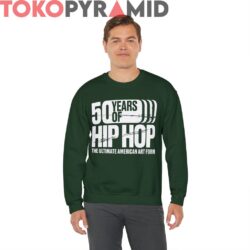 Kamala Harris 50 Years Of Hip Hop Shirt The Ultimate American Art Form Forest Green Sweatshirt