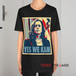 Kamala Harris Yes We Kam Black T shirt