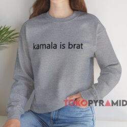 Kamala Is Brat Shirt 4 Kamala Is Brat Shirt Grey Sweatshirt