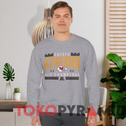 Kansas City Chiefs 2023 Afc Champions Hometown Not Done Shirt Grey Sweatshirt