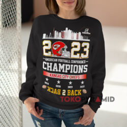 Kansas City Chiefs AFC Champions Back 2 Back Shirt 3 Kansas City Chiefs Afc Champions Back 2 Back Black Sweatshirt