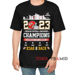 Kansas City Chiefs Afc Champions Back 2 Back Black T shirt