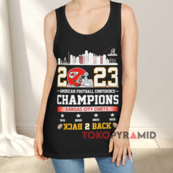 Kansas City Chiefs AFC Champions Back 2 Back Shirt 2 Kansas City Chiefs Afc Champions Back 2 Back Black Tank Top